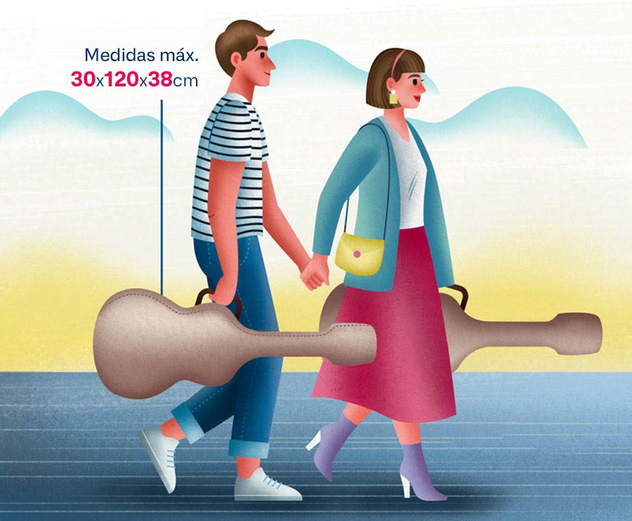 Llevar equipaje en el tren Renfe